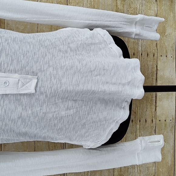 Free People Fair Isle Thermal Henley Top - Picture 6 of 10